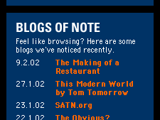 Blog of Note section from blogger.com